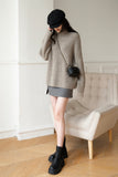 Astrid Turtleneck Ribbed Wool Sweater
