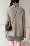 Astrid Turtleneck Ribbed Wool Sweater