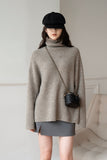 Astrid Turtleneck Ribbed Wool Sweater