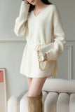 Frost Raccoon Yarn Belted Sweater