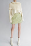 Merlot Wool Sweater - White