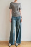 Contour Lyocell Wide Leg Jeans