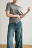 Contour Lyocell Wide Leg Jeans