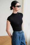 Mulberry Silk And Modal Top - Black