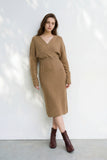 Estelle Wool Knit Dress - Camel