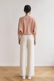 Cozy Wool Acetate Wide Leg Pants