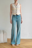 Colette Tweed Vest - Yellow