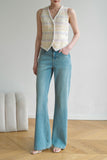 Colette Tweed Vest - Yellow