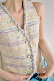 Colette Tweed Vest - Yellow