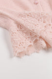 Soft Fleur Alpaca And Wool Cardigan - Pink