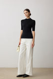 Gilda Machine Washable Wool Top - Black