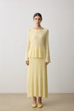 Amelie Ribbed Knit Set - Top