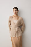 Vale Mohair And Wool Belted Cardigan