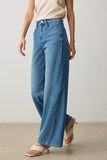 Mantra Wide Leg Jeans - Blue