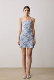 Paris Funk Acetate Jersey Mini Dress
