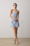Paris Funk Acetate Jersey Mini Dress