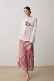 The Top Lyocell And Silk T-Shirt - White