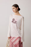 The Top Lyocell And Silk T-Shirt - White