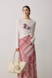 The Top Lyocell And Silk T-Shirt - White