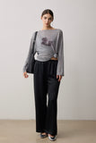 The Top Lyocell And Silk T-Shirt - Grey