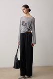The Top Lyocell And Silk T-Shirt - Grey