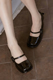 Doll House Leather Pumps - Black