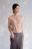 Seraphina Wool Cardigan - Pink