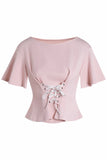 Taffy Lace Up Jersey Top