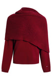 Merlot Wool Sweater - With Matching Cape