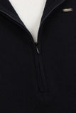Tabitha Layered Two Tone Wool Top - Black