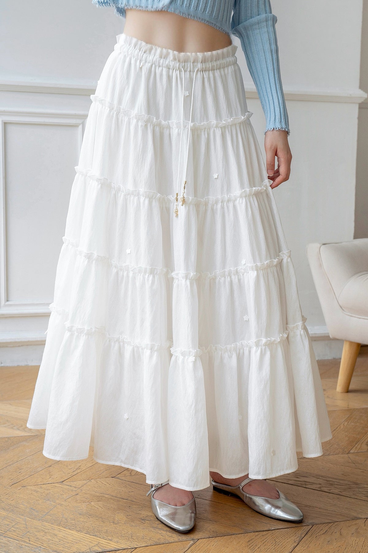 Star Shell Maxi Skirt