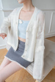 In The Cloud Wool And Mohair Cardigan - White