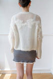 In The Cloud Wool And Mohair Cardigan - White