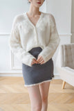 In The Cloud Wool And Mohair Cardigan - White