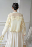 In The Cloud Wool And Mohair Cardigan - Yellow