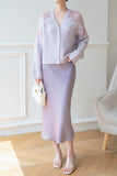 In The Cloud Wool And Mohair Cardigan - Purple