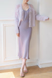 In The Cloud Wool And Mohair Cardigan - Purple