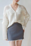 In The Cloud Wool And Mohair Cardigan - White