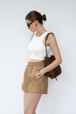Jill Leather Shorts