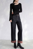 Jess Fleece Lined Straight Leg Jeans