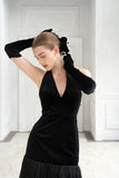 Glam Touch Velvet Gloves