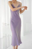 Daydream Reversible Satin Dress - Purple