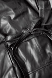 Albie Leather Shirt - Black