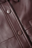Albie Leather Shirt - Red
