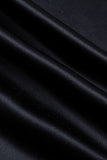 Gala Acetate Satin Pants - Black