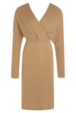 Estelle Wool Knit Dress - Camel