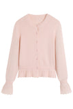 Soft Fleur Alpaca And Wool Cardigan - Pink