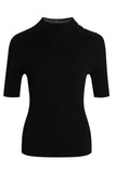 Gilda Machine Washable Wool Top - Black
