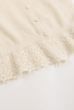 Soft Fleur Alpaca And Wool Cardigan - White