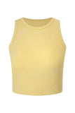 Becky Ribbed Tank - Yellow
